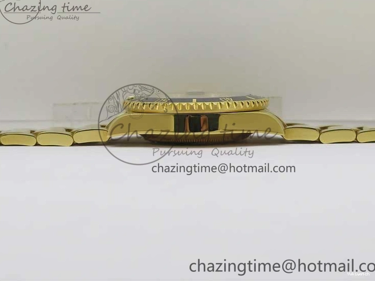 LN A2836 YG Dial Best Edition Wrapped Wrapped Bracelet Submariner Black 116618 D1F YG on 0207